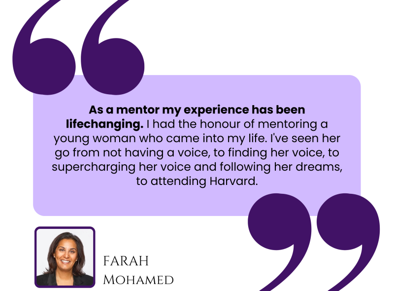 Mentoring Month with Farah Mohamed